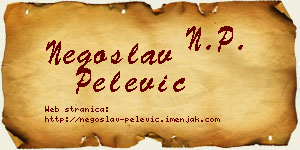 Negoslav Pelević vizit kartica
